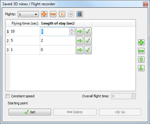 Defining the flight data